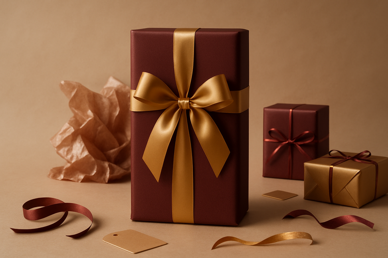 craete portrait image of Gift Packaging
